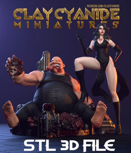 Clay Cyanide - Lust and Gluttony – STL File 3D printing