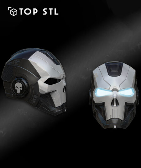 Iron Punisher helmet - STL File 3d model