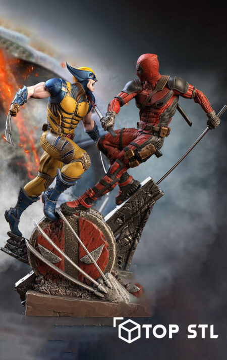 Deadpool and Wolverine STL Files