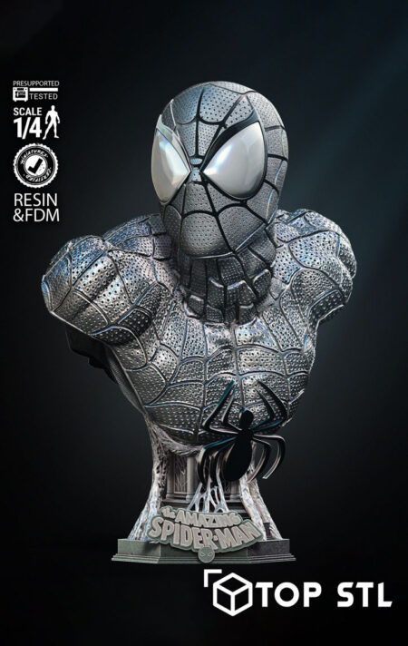 Spider Man Bust STL 3D Model