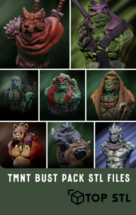 TMNT Bust Pack STL Files