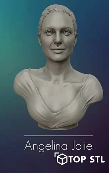 Angelina Jolie 3D Print STL Model