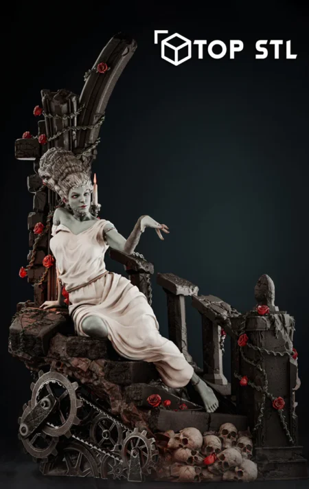 Bride of Frankenstein 3D Print STL Model