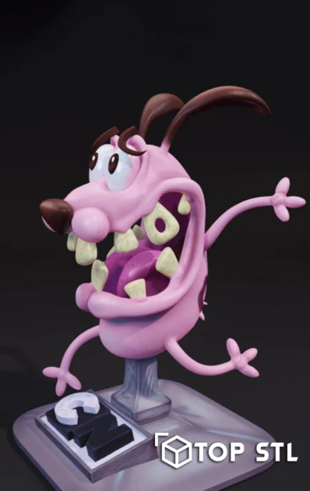 Courage the Cowardly Dog 3D Print STL Model