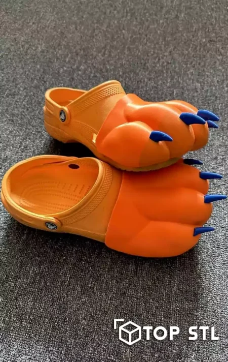 Crocs Paws Attachment 3D Print STL Model