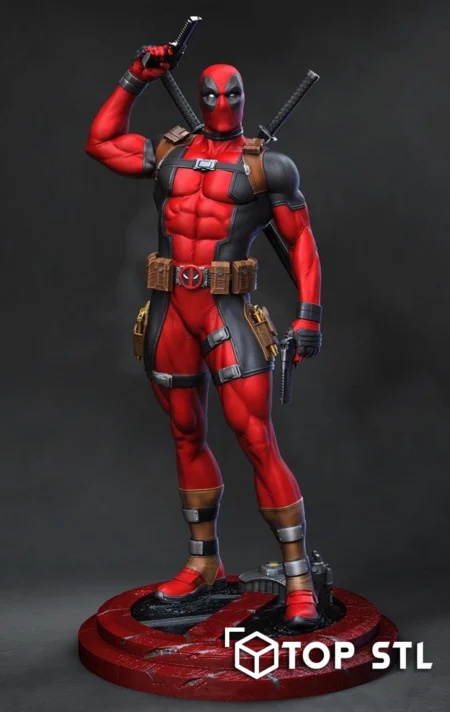 Deadpool 2024 Sculpture 3D Print STL Model