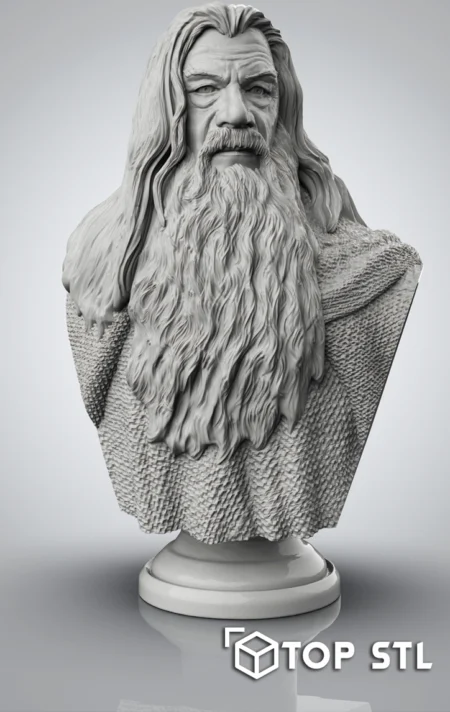 Gandalf Bust 3D Print STL Model