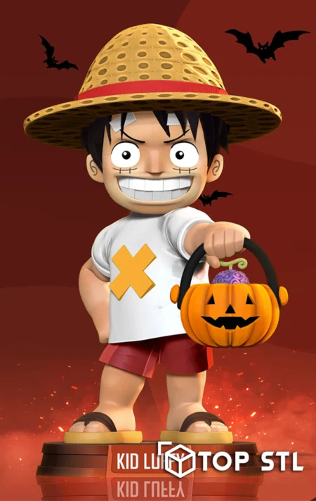 Kid Luffy Halloween STL