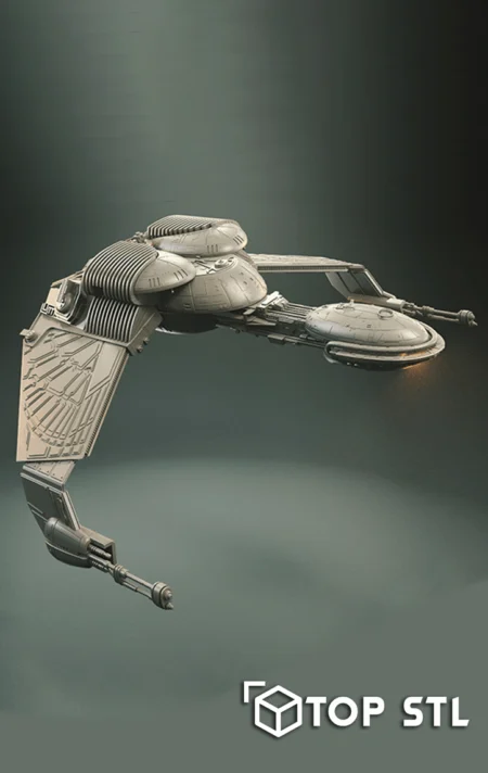 Klingon Bird of Prey 3D Print STL Model