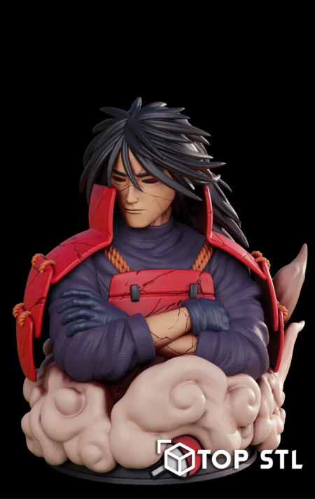 Madara Uchiha Bust 3D Print STL Model