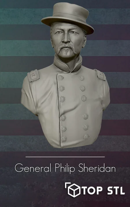 Philip Sheridan 3D Print STL Model