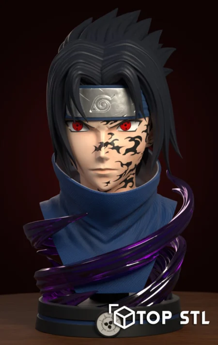 Sasuke Bust 3D Print STL Model