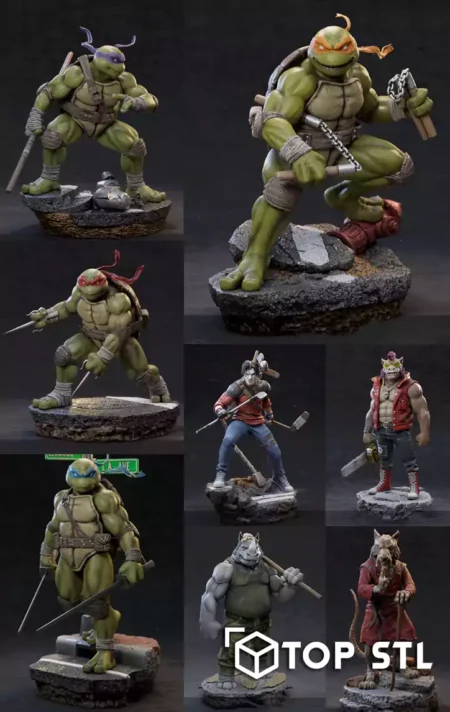 TMNT Pack 3D Print STL Models