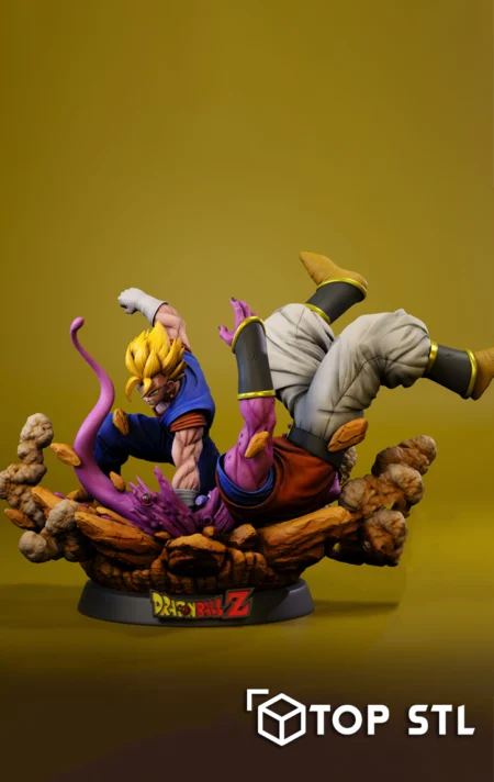 Vegito vs Buu Gohan 3D Print STL Model