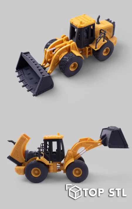 Wheel Loader 3D Print STL Model