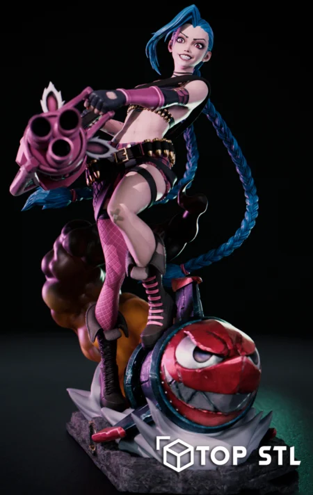 Arcane League of Legends Jinx STL