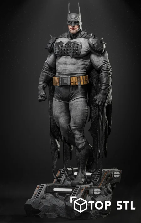 Batman Sculpture and Bust STL 3D Print Model