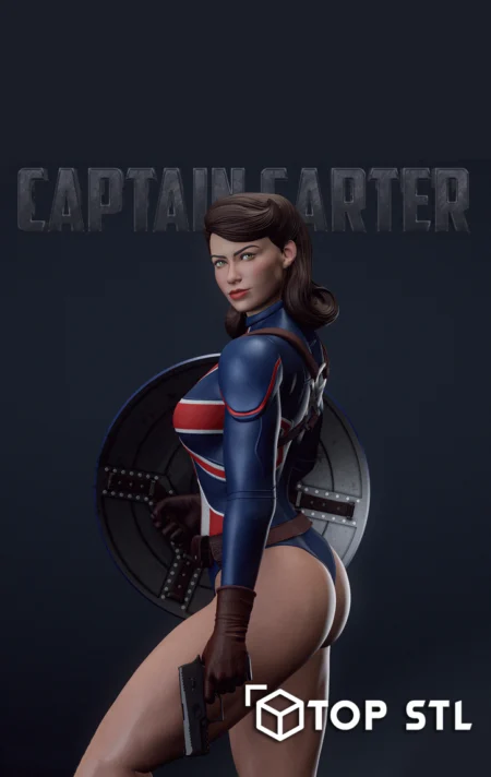 Captain Carter STL 3D Print Model