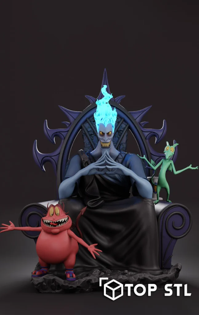 Hercules Hades Disney STL 3D Print Model - TOP STL