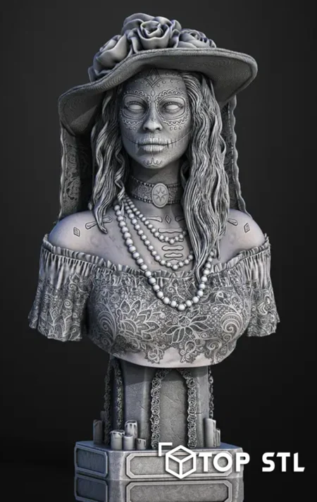 La Catrina Bust STL