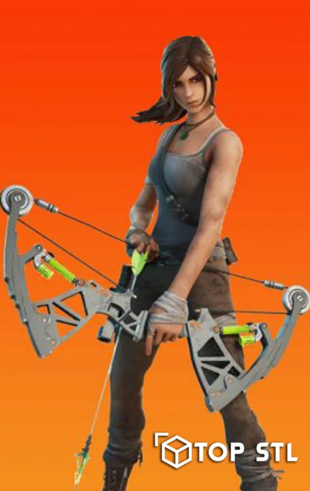 Lara Croft Fortnite STL