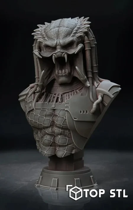 Predator Bust STL 3D Print Model