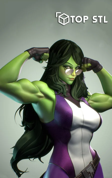 She Hulk STL 3D Print Model