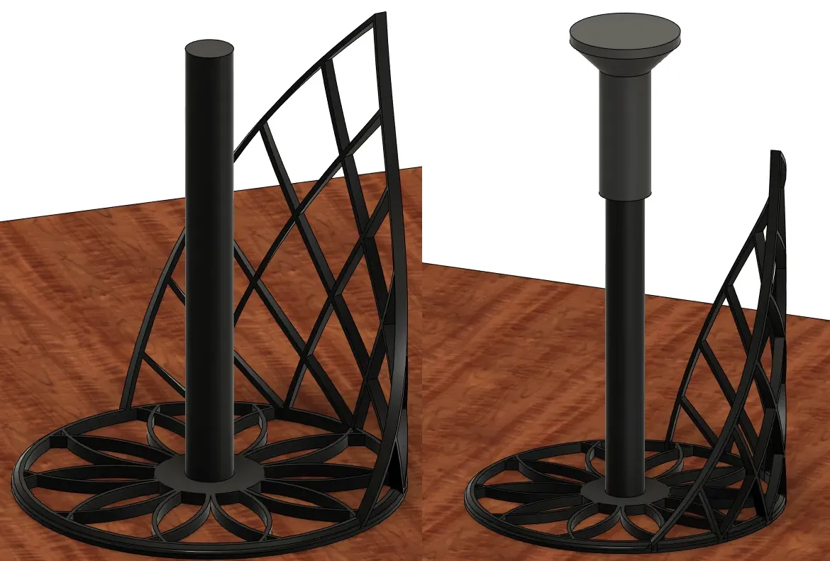 Geometrical Paper Towel Holder v2 – Free STL File Geometrical Paper Towel Holder v2 – Free STL File